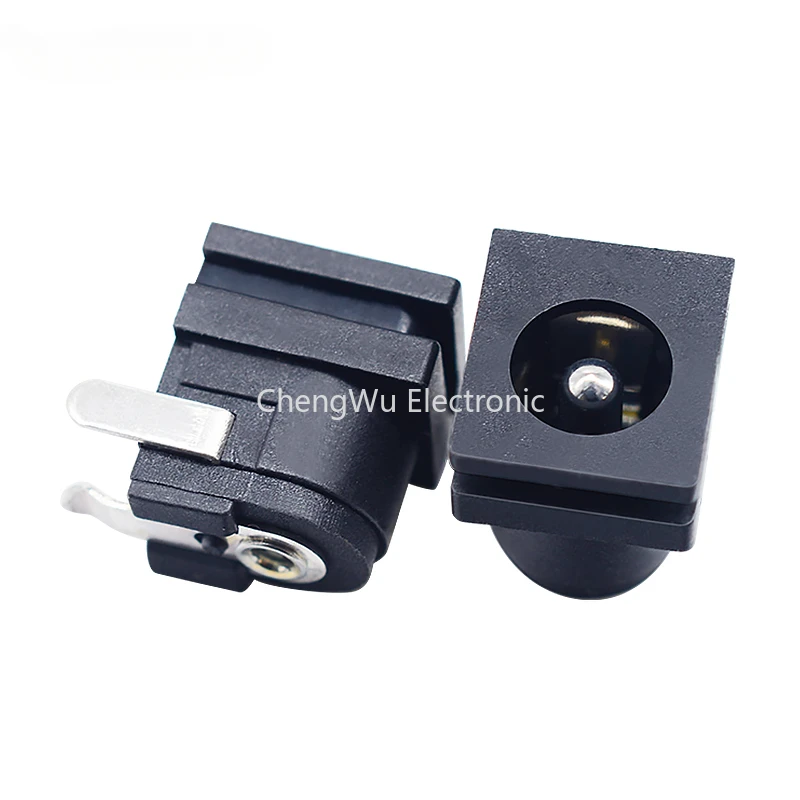 5pcs DC-062 5.5*2.1mm 2.5mm 3.0mm Pin DC Socket with Card Slot All Copper DC Power Socket