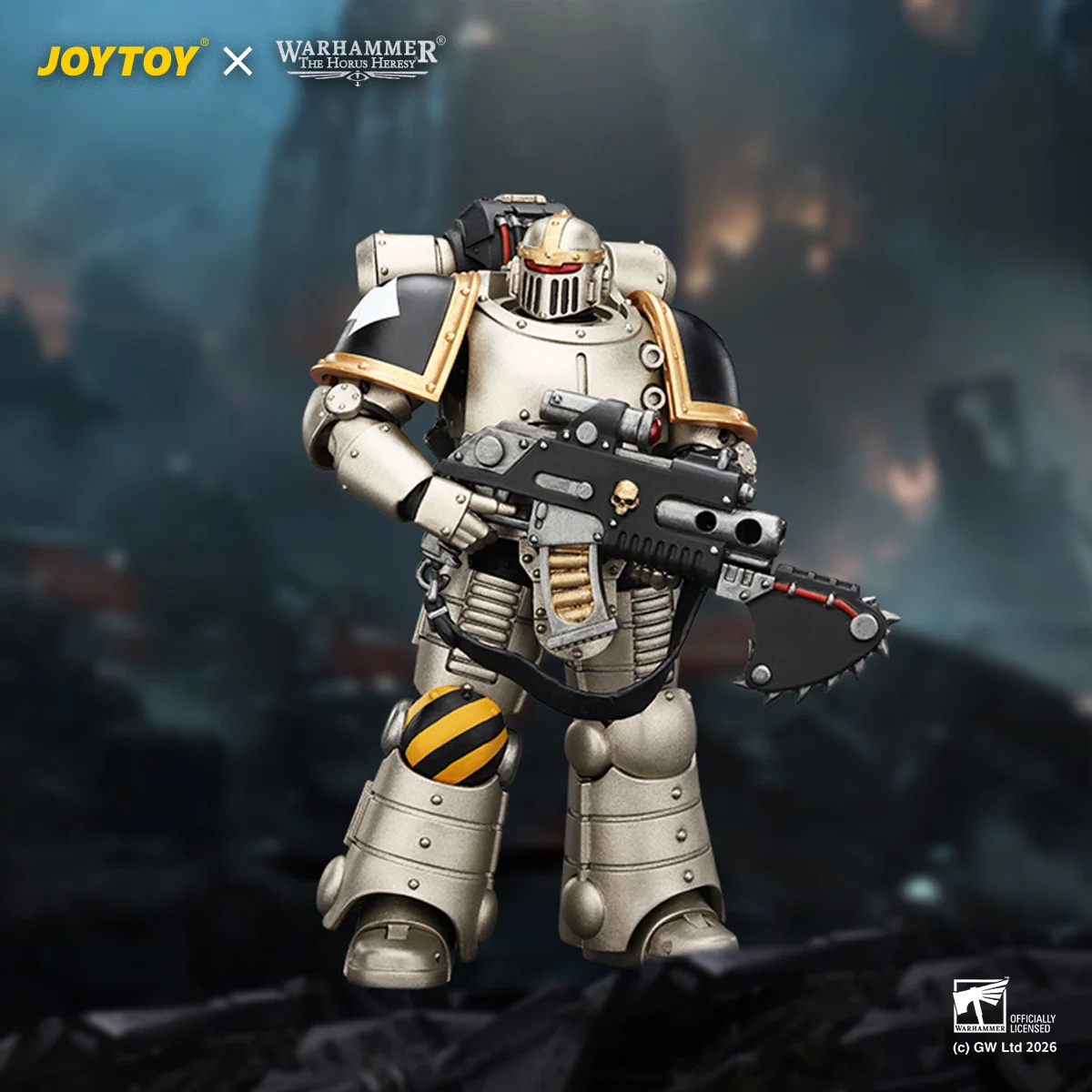 【In Stock】H12.3cm JOYTOY Warhammer The Horus Heresy Iron Warriors Mkll Tactical Sergeant Legionary1 2 3 1/18 Action Figure view 6