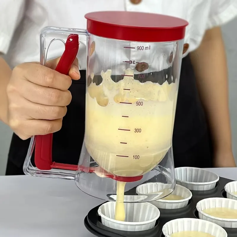 

Kitchen Tool Plastic Funnel Cake Cream Mix Pancake Muffin Cupcake Batter Dispenser Cup for Baking