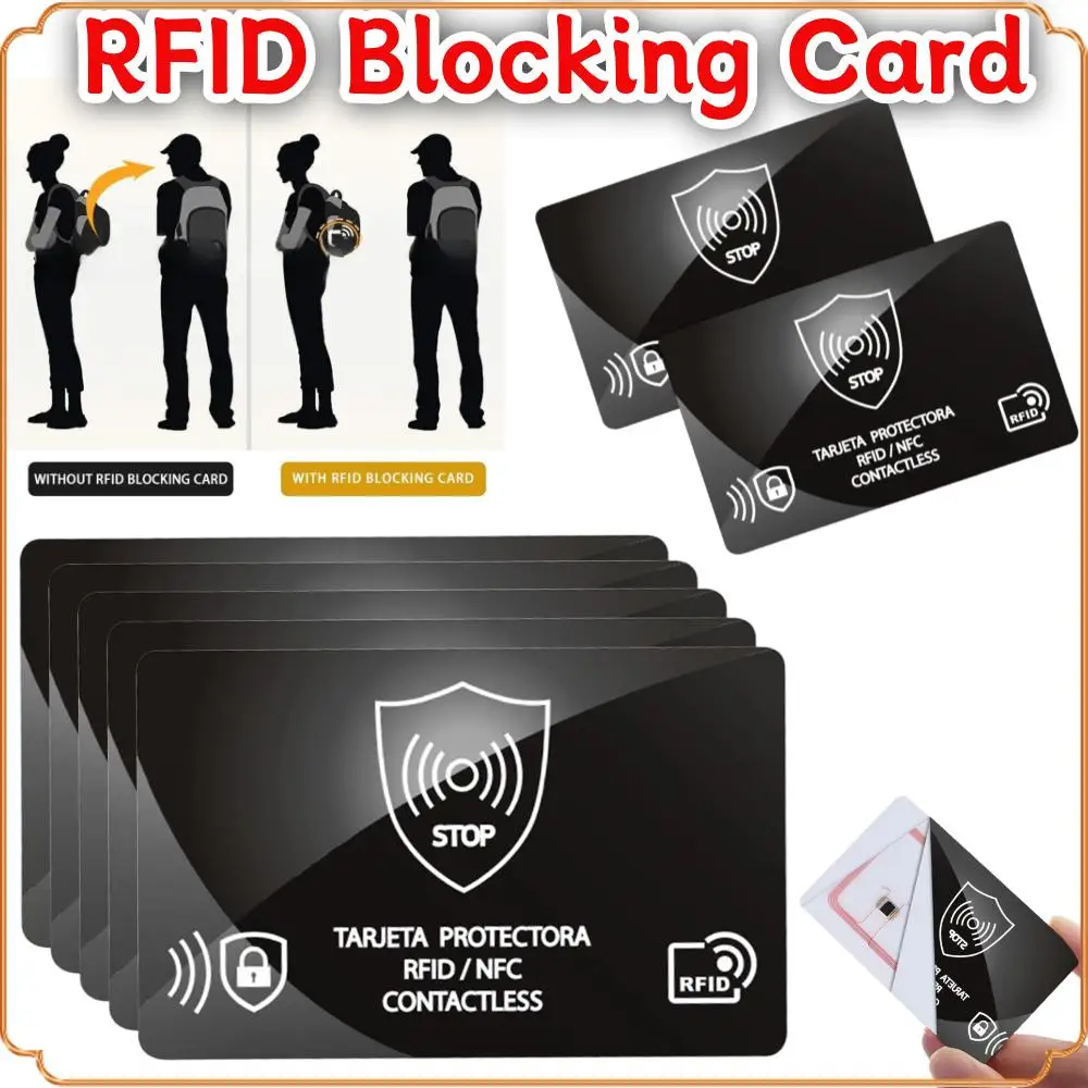 

5/50 шт. RFID-блокирующие карты NFC дебетовая кредитная карта защита для паспорта блокатор набор умный противоугонный дизайн RFID-блокировщик для мужчин