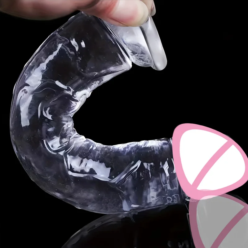 Transparent Realistic Dildo Butt Plug Waterproof Big Dick Strong Suction Cup Anal Masturbation Adult Sex Toys for Women Gay 18+ view 4