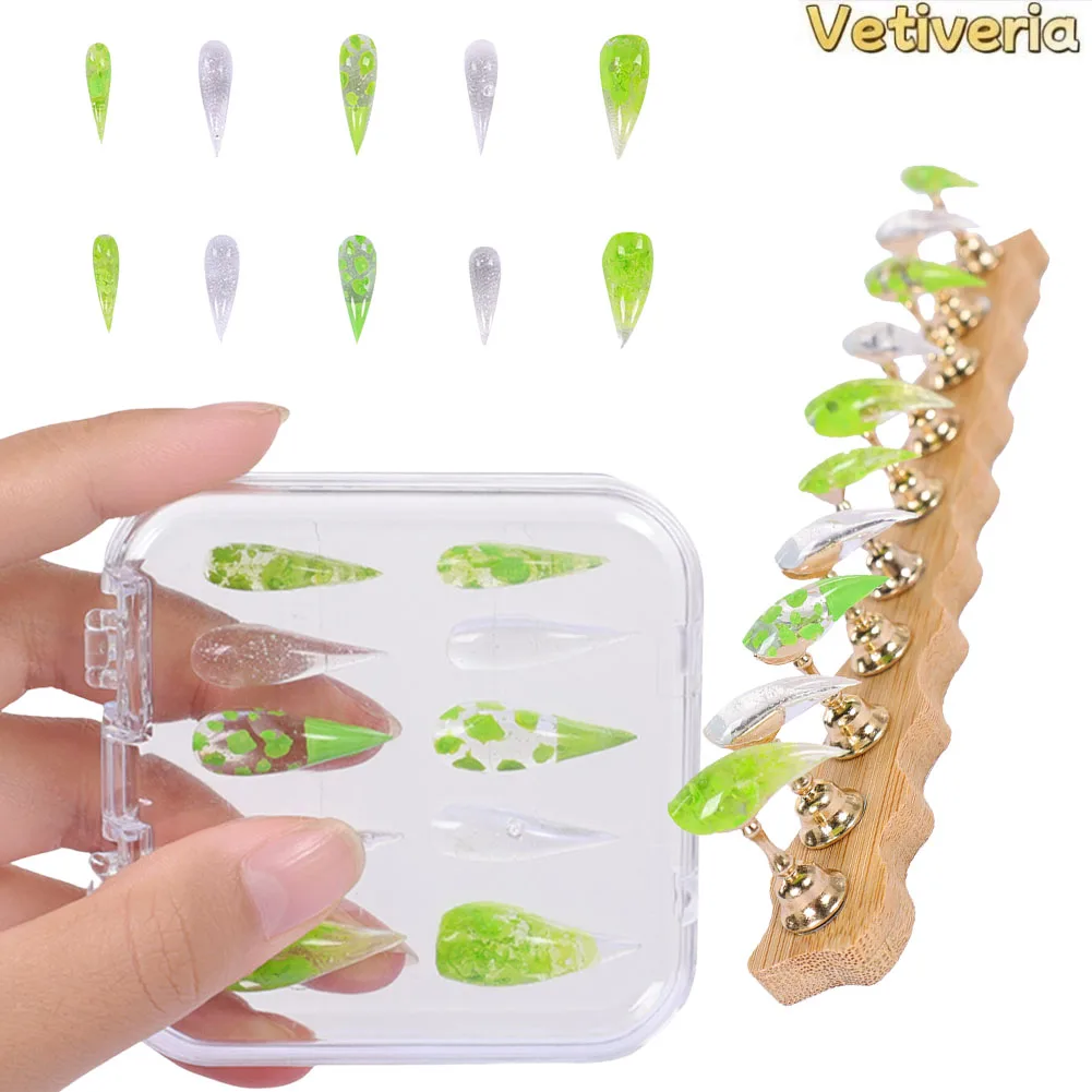 Nail Art Fake Nails - Fantasy Alicent Cosplay Nail Stickers Prop