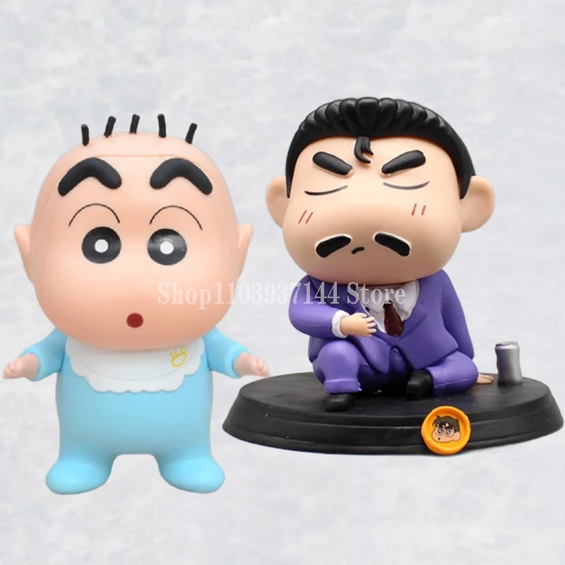 

Cartoon Crayon Shin Chan Figure Baby Shinnosuke Nohara Xiaoxin Dolls Mouri Kogorou Figure Cos Toys Ornament PVC Collection Model