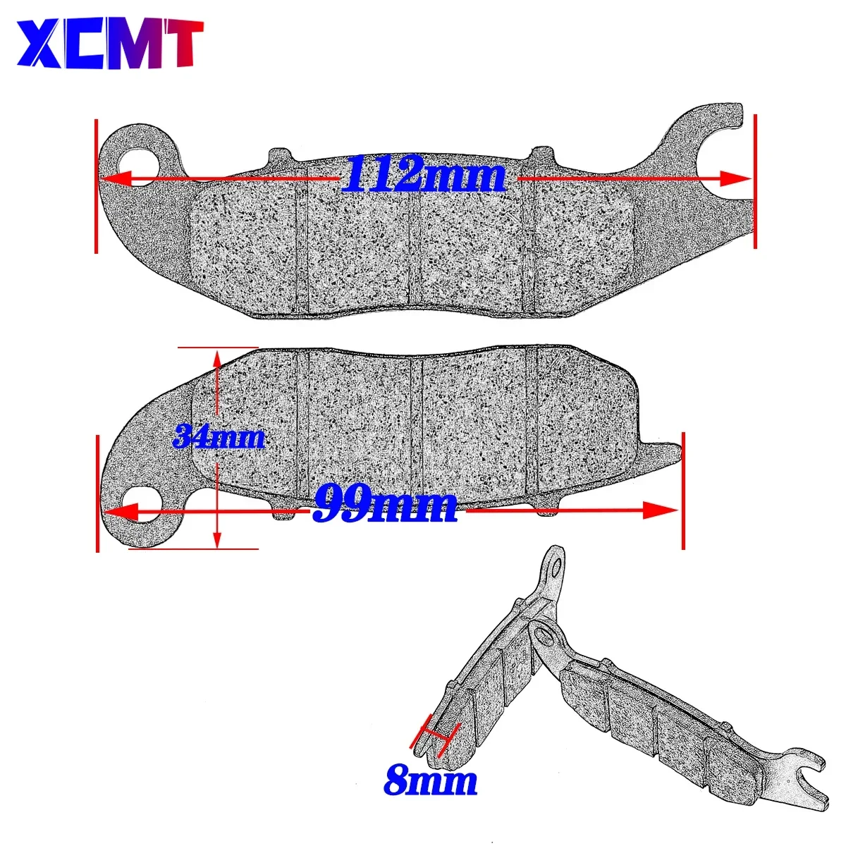 Motorcycle Front Brake Pads Fit For HONDA ANF125 3 T5 6 T6 A CBR125 M9 MA MB MSX125 D E CBR150R CBF125 R4 R5 RW5 RW6 RD RF RWB