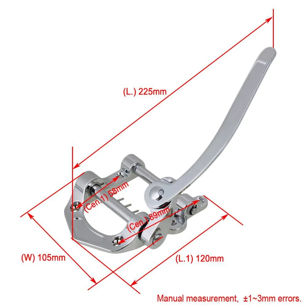 Guitar Vibrato Tailpiece Tremolo Flat Top Body Tremolo Unit Vibrato Bridge for SG, LP, ETC  ES335 Guitar Accessories wholesale