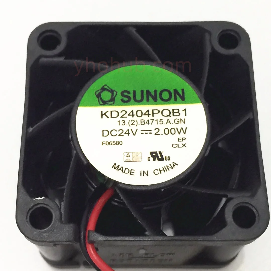 Imagem -03 - Sunon Kd2404pqb1 13.2. B4715.a.gn dc 24v 2.0w 40x40x28 mm Ventilador de Refrigeração do Servidor de Fios