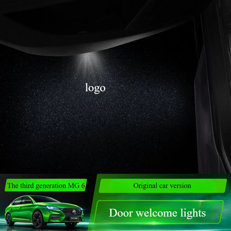 For 17-22 models of the third generation MG 6/PRO door, welcome light, atmosphere light, induction projection lamp