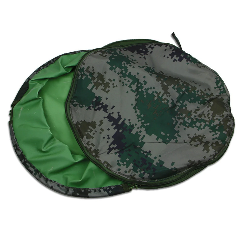 

1pc Camouflage Foldable Wash Basin Lightweight Portable Outdoor Folding Bucket Waterproof Wear Resistant For Camping Hiking