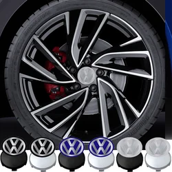 4PCS 60/63/68mm Car Wheel Center Hub Caps Tire Rim Covers Auto Accessories For Volkswagen R Golf 4 Motion GTI Polo Touran Passat