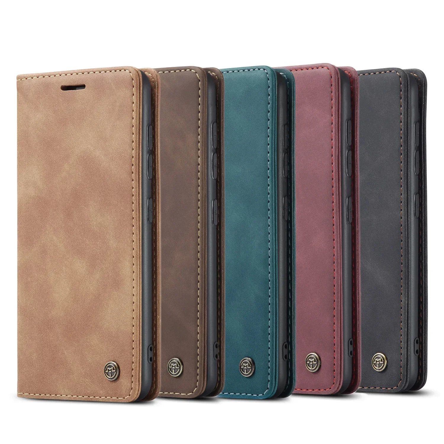 

Business Magnetic Leather Case for Samsung Galaxy S24 Ultra S23 S22 Plus S21 Fe A15 A14 A34 A54 A55 A35 A53 A52 Flip Book Cover