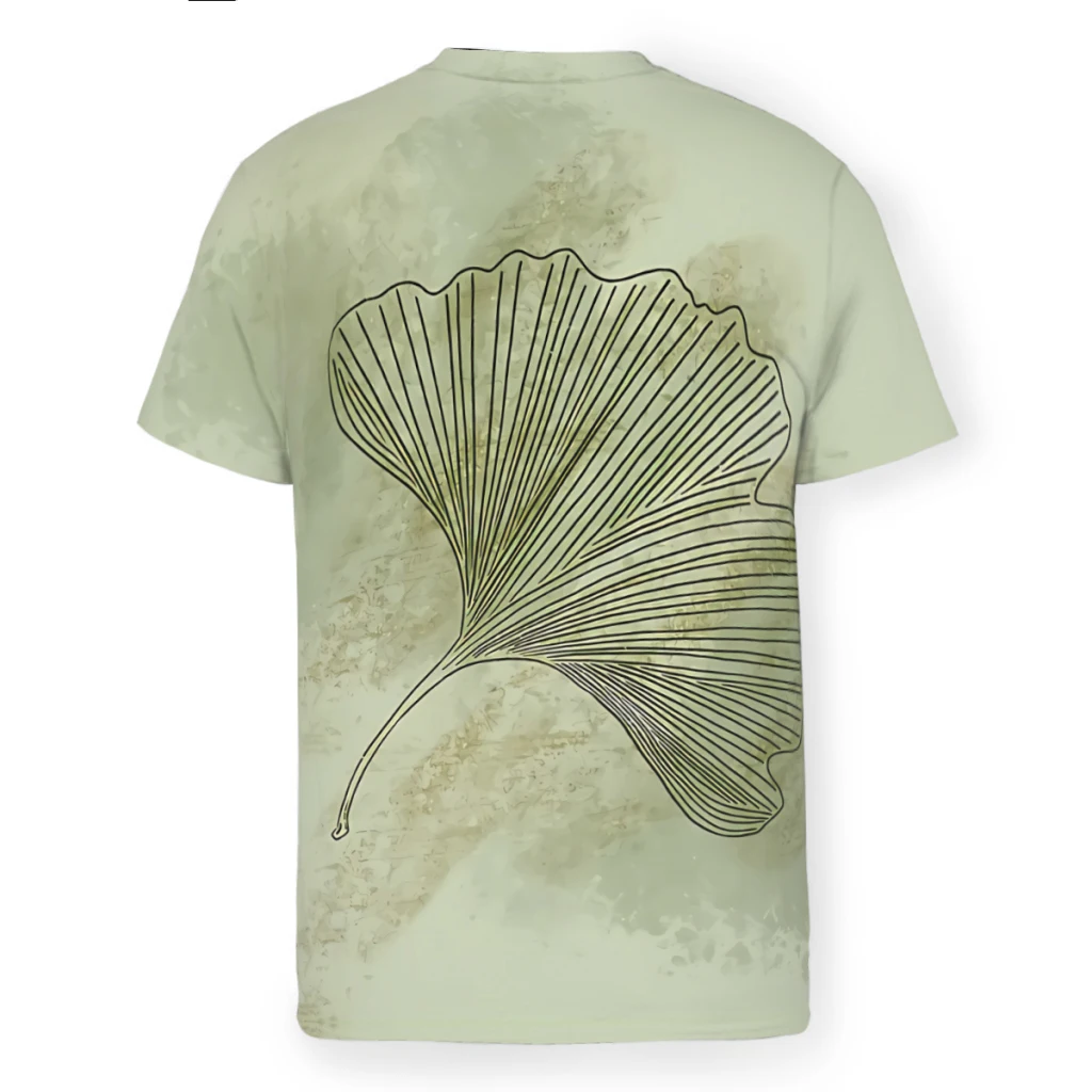 Ginkgo Leaf Style Polyester TShirt Leaves Leaf Comfortable New Design Thin T Shirt Stuff