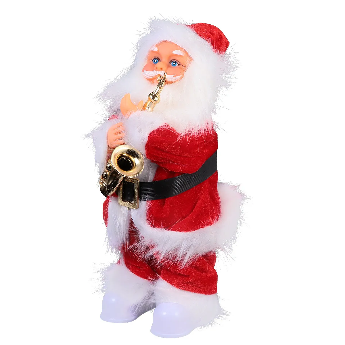 

Музыкальный Санта-Клаус: Электрическое рождественское украшение, праздничный декор, долговечное использование, изысканные детали, реалистичный вид, прекрасный подарок для друзей и детей