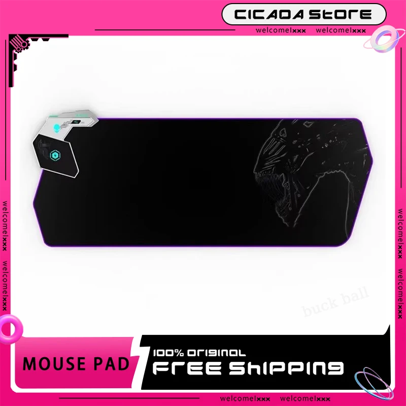 

Alienware Mouse Pad Wireless Charging Rgb Light Table Mat With Led Screen 45w Charging Large Size Gaming Pc Customize Mouse Pads