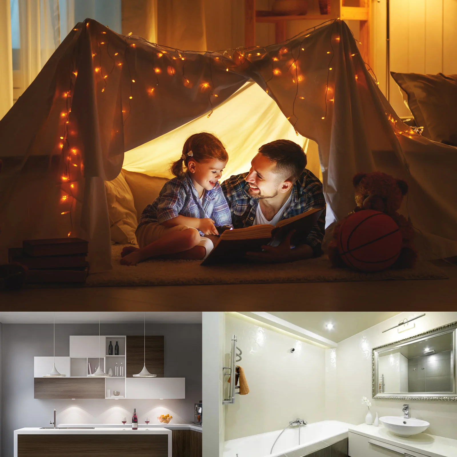 

LED Wall Mount Light Self Adhesive Bulb Lamp Warm White Pull String Easy Stick Light for Tent Cabinet Closet LED Bulbs