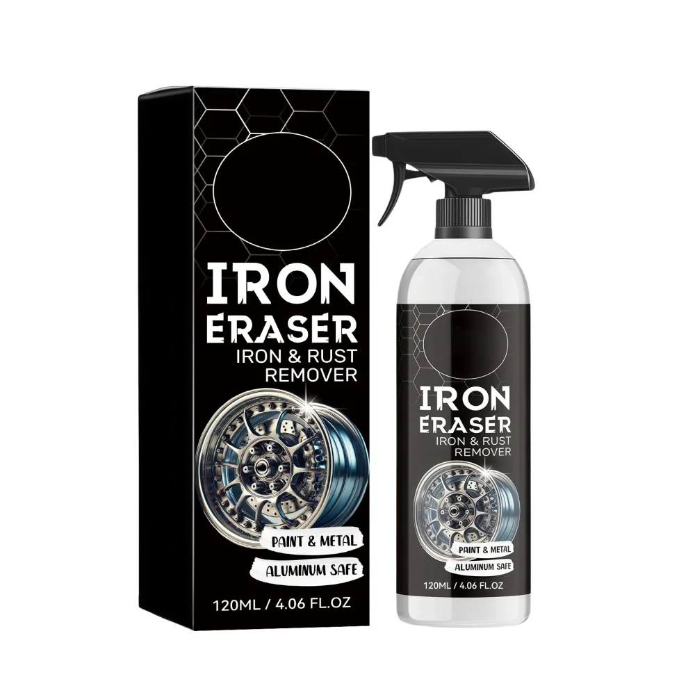 Heavy Duty Iron Rust Cleaner Spray Wheel Rim Brake Dust Remover Paint Surface Decontamination Auto Care Maintenance Agent