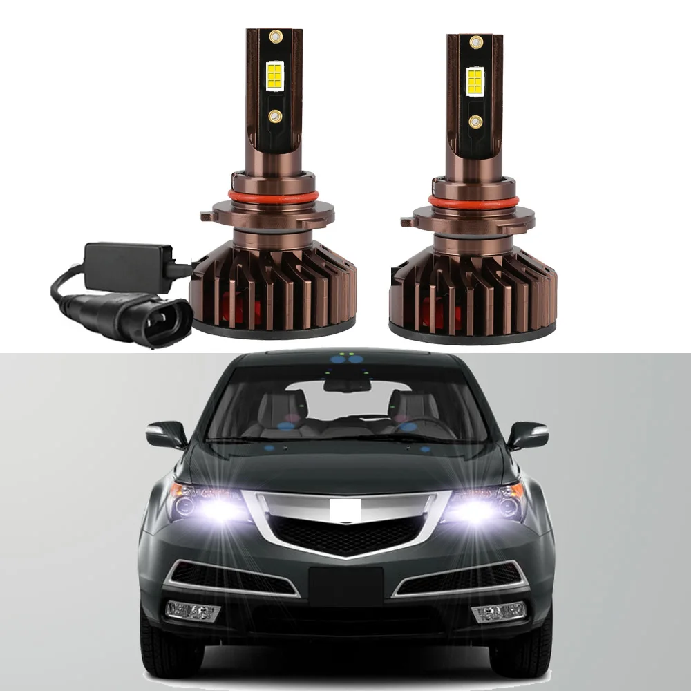 

2Pcs Led Headlight Bulb For Acura MDX 2007-2013 Headlight Bulb High Beam Canbus White Bright Auto Lights Accessories