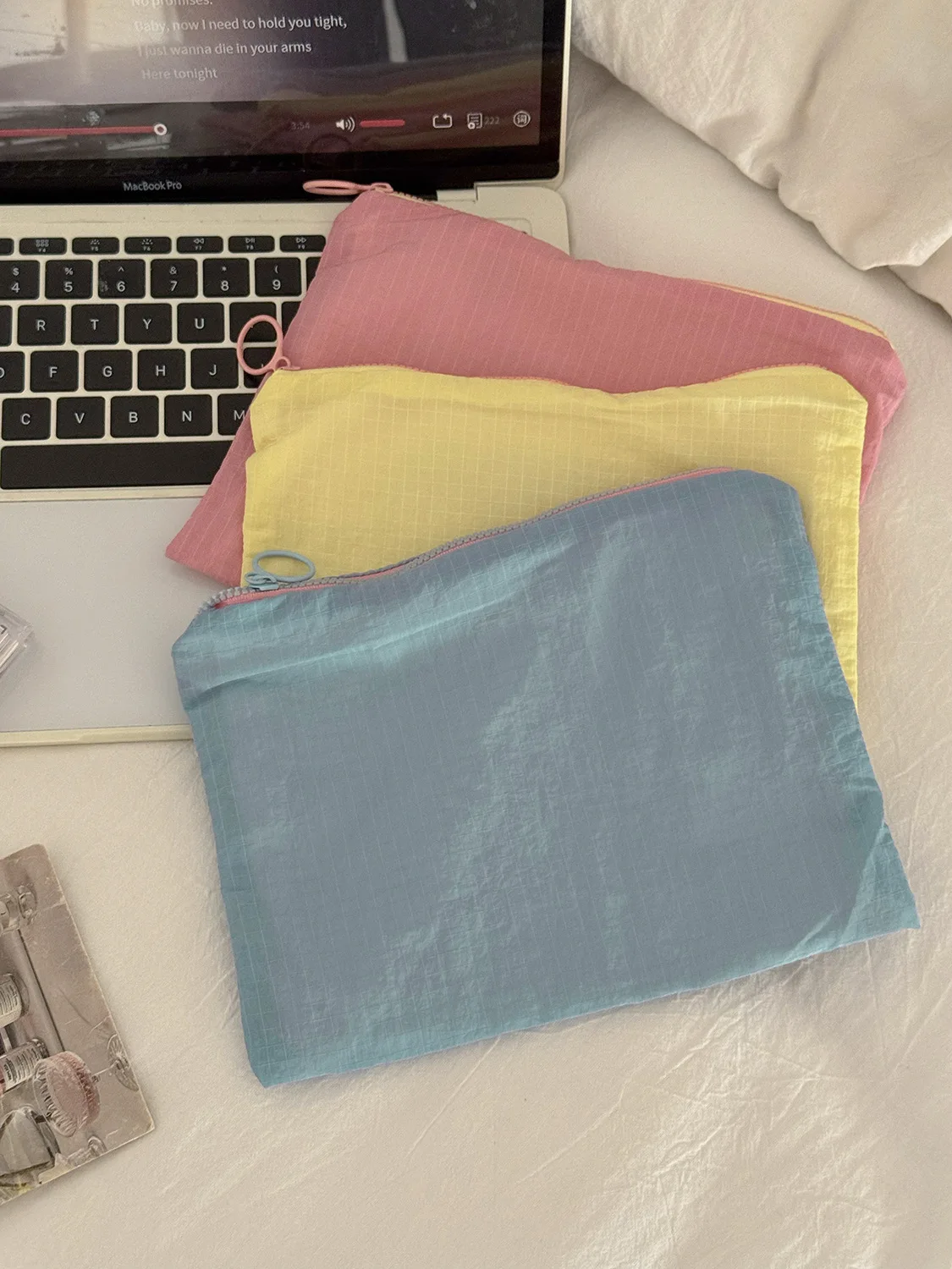 New Women Plaid Makeup Bag Large Capacity Nylon Zipper Pouch Purse Travel Clutch Cosmetic Organizer Zipper Storage Bag Косметика