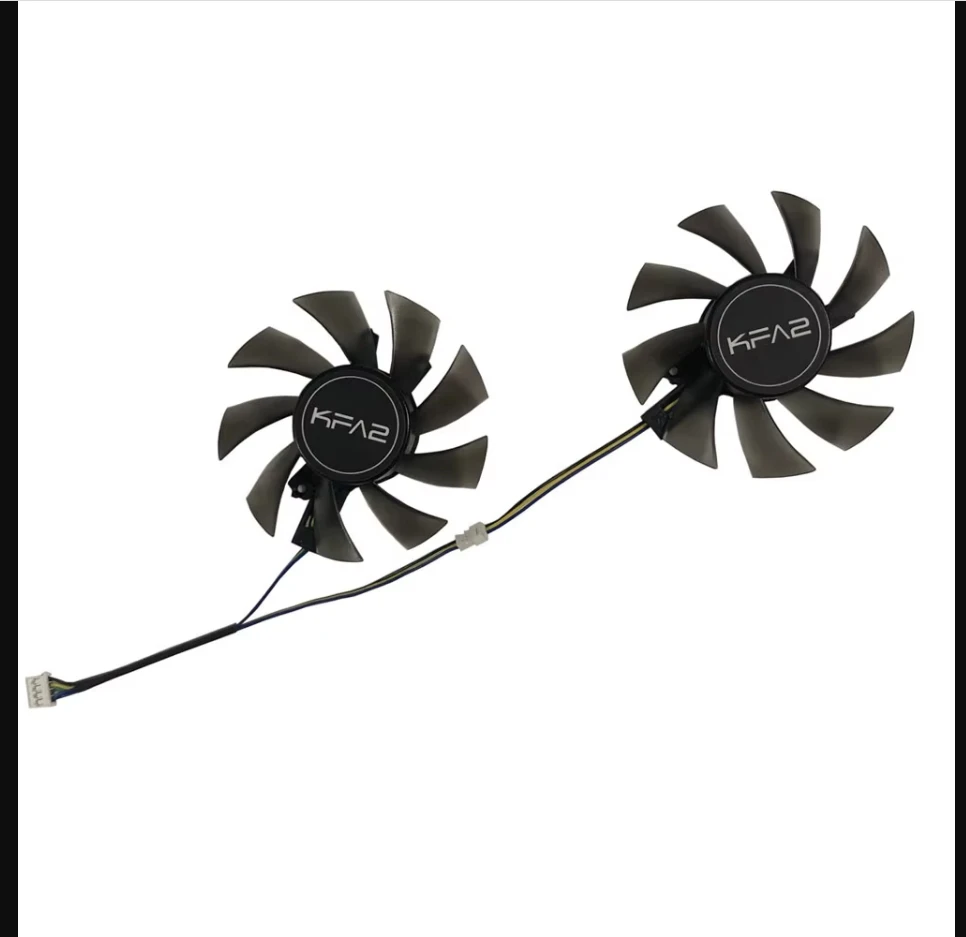 2Pcs/Set FY08015M12LPA,T128015DU,VGA GPU Cooler,Graphics Card Fan,For GALAKURO GF-GTX1060 GTX 1660 Ti,RTX2070 2060 White Mini