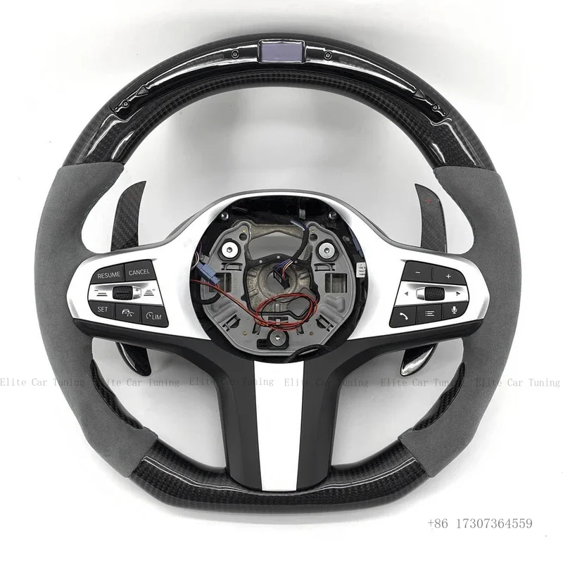 

Carbon Fiber Leather LED Steering Wheel Fit For BMW G30 G20 G01 G02 G05 G06 G31 G32 G11 G12 G14 G15 G16 G29 F90 F91 F92 G07 M3M4
