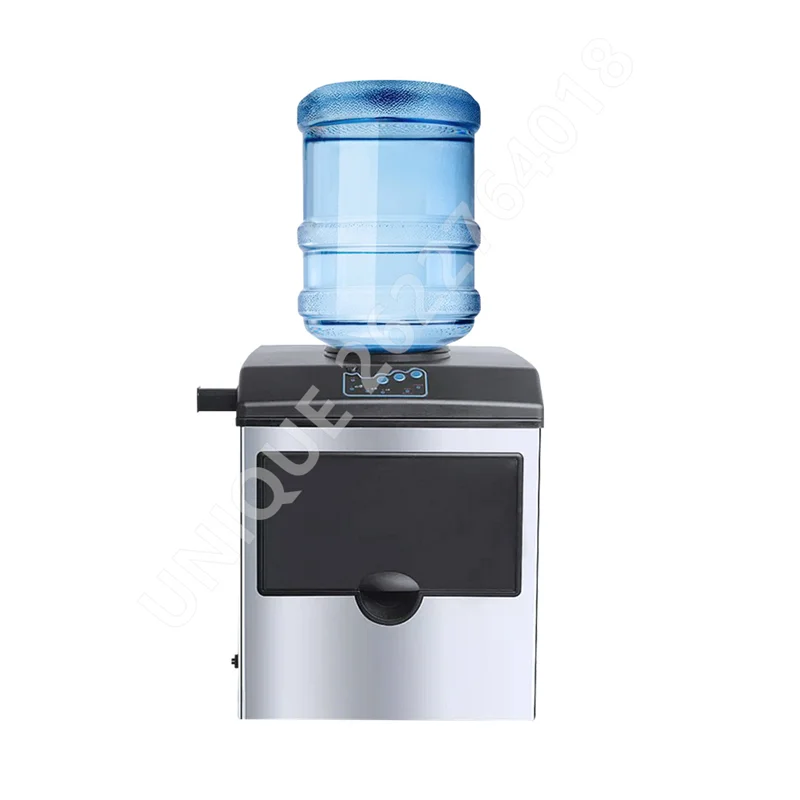 Countertop Portable Ice Maker Pebble Ice Maker Machine with Handle One-Click Operation Bullet Cylindrical Ice Maker