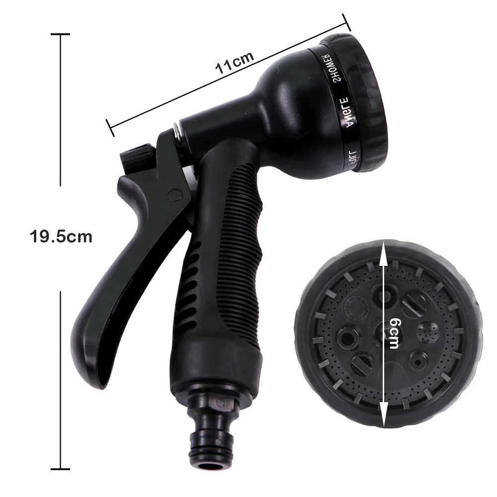 Multifunctional Spray Gun Black Garden Watering Spray Gun Garden Watering Sprinkler Head Household Spray Garden Garden Spray Gun