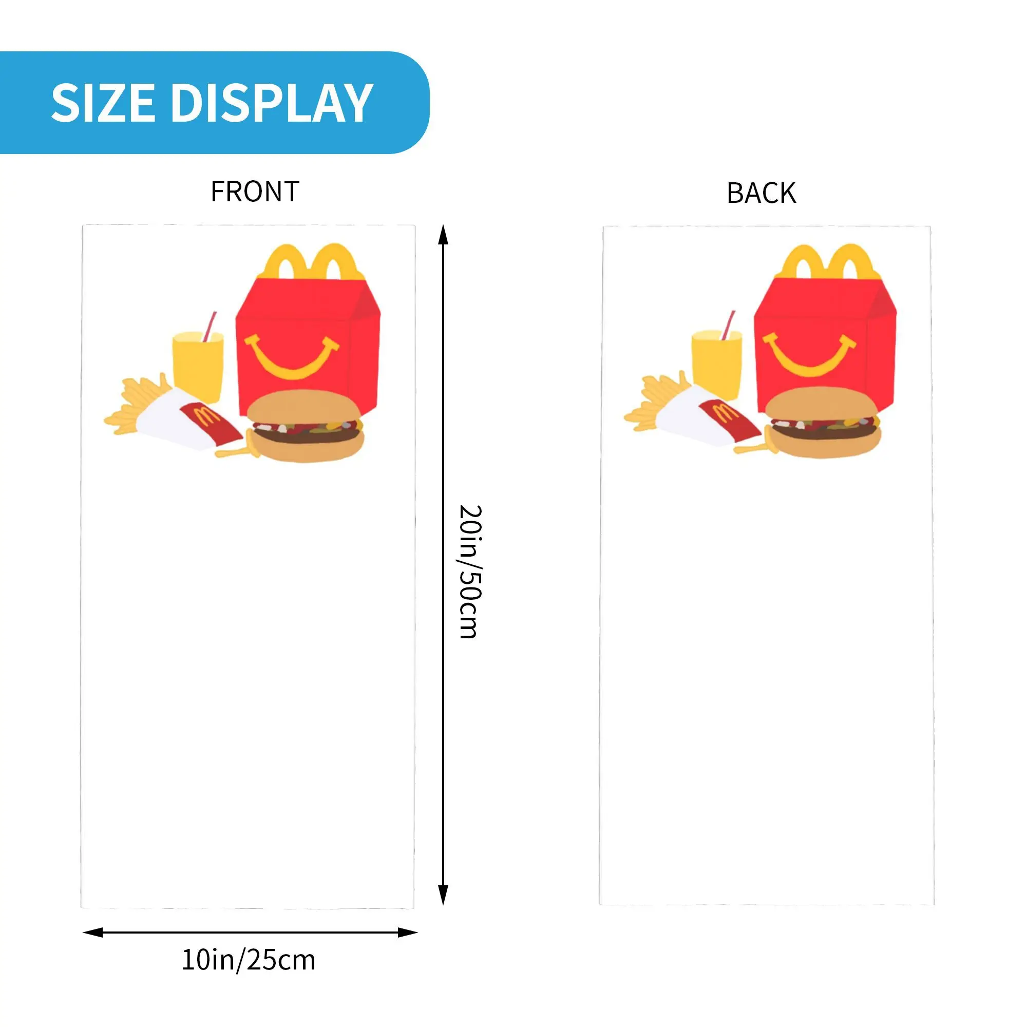 McDonald’s happy meal Bandana Neck Gaiter Printed Face Scarf Multi-use Face Mask Riding For Men Women Adult Breathable