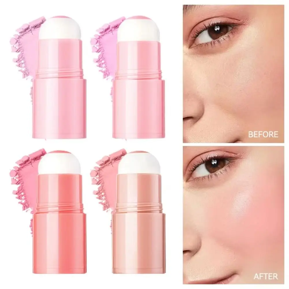 Blush naturale a lunga durata Blush multiuso in velluto per guance Facile da applicare Trucco in crema per fard solido a bassa saturazione