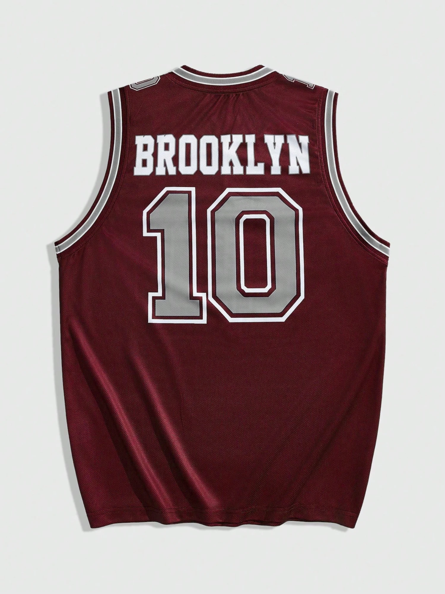 Ärmelloses T-Shirt mit V-Ausschnitt für Herren im Sommerstil, Basketball-Trikot, Weste, Retro-Nummer 10, 1987, NYC-Aufdruck, Sport-Tanktop – Detail 2