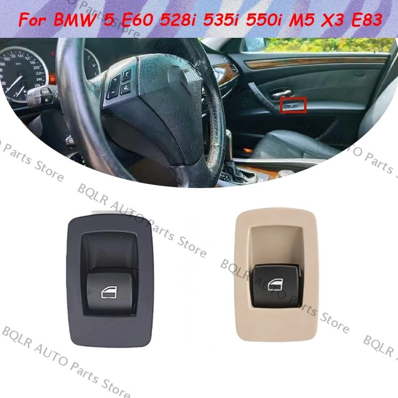 

For BMW 5 E60 528i 535i 550i M5 X3 E83 Electric Power Window Control Switch Button Front Rear Driver Passenger Side