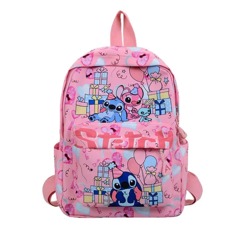 

Disney Mickey Mouse Schoolbag New 2025 Cartoon Cute Stitch Print Backpack for Reducing Weight and Protecting Back of Schoolgirl