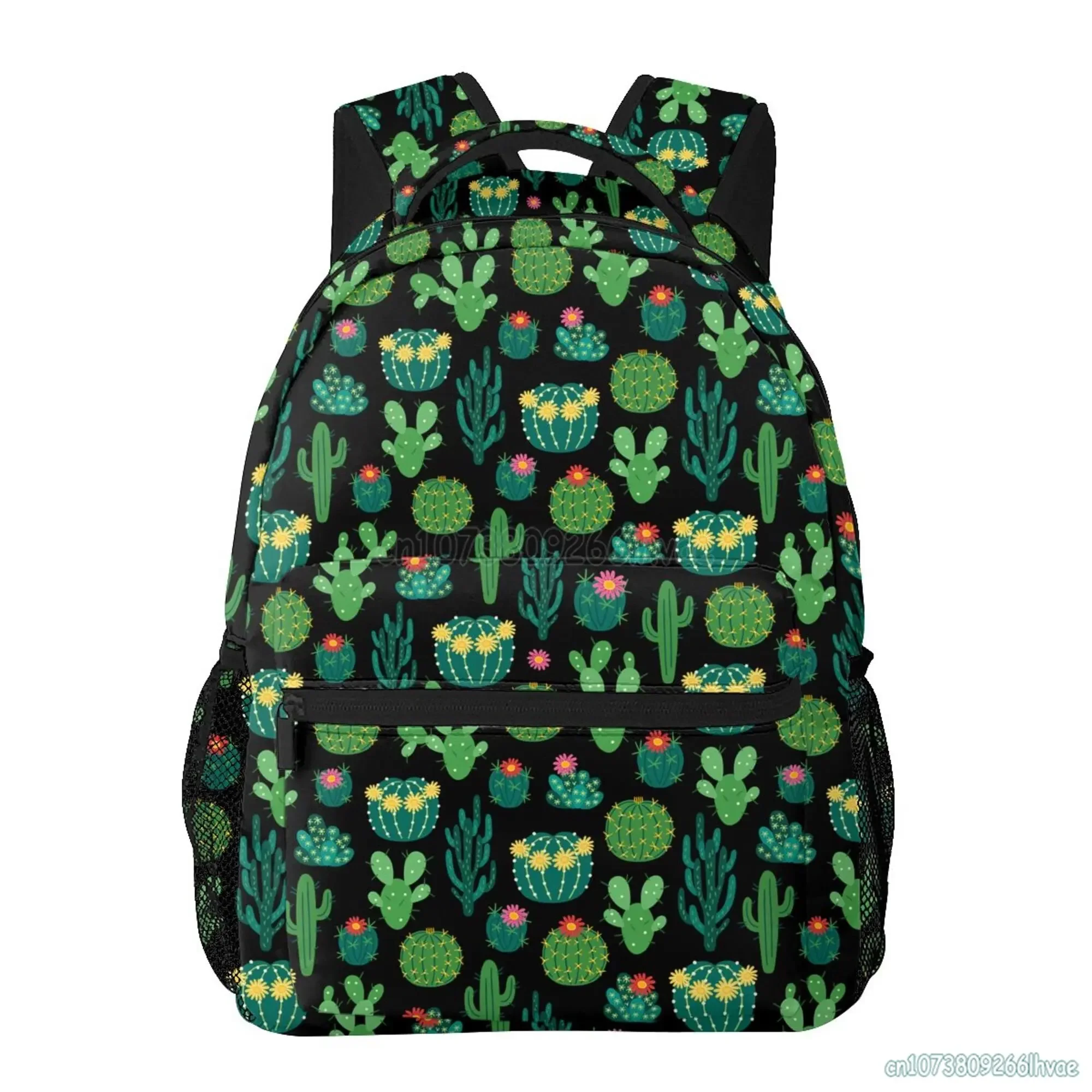 15.6 Inch Backpacks Cute Cactus Laptop Backpack Shoulder Bag School Bookbag Casual Daypack Travel Hiking Camping Daypack