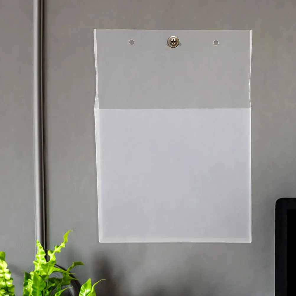 

2Pcs Hanging Box Document File Holder Organizer Magazine Transparent Wall Pocket Storage Plastic Children Furniture