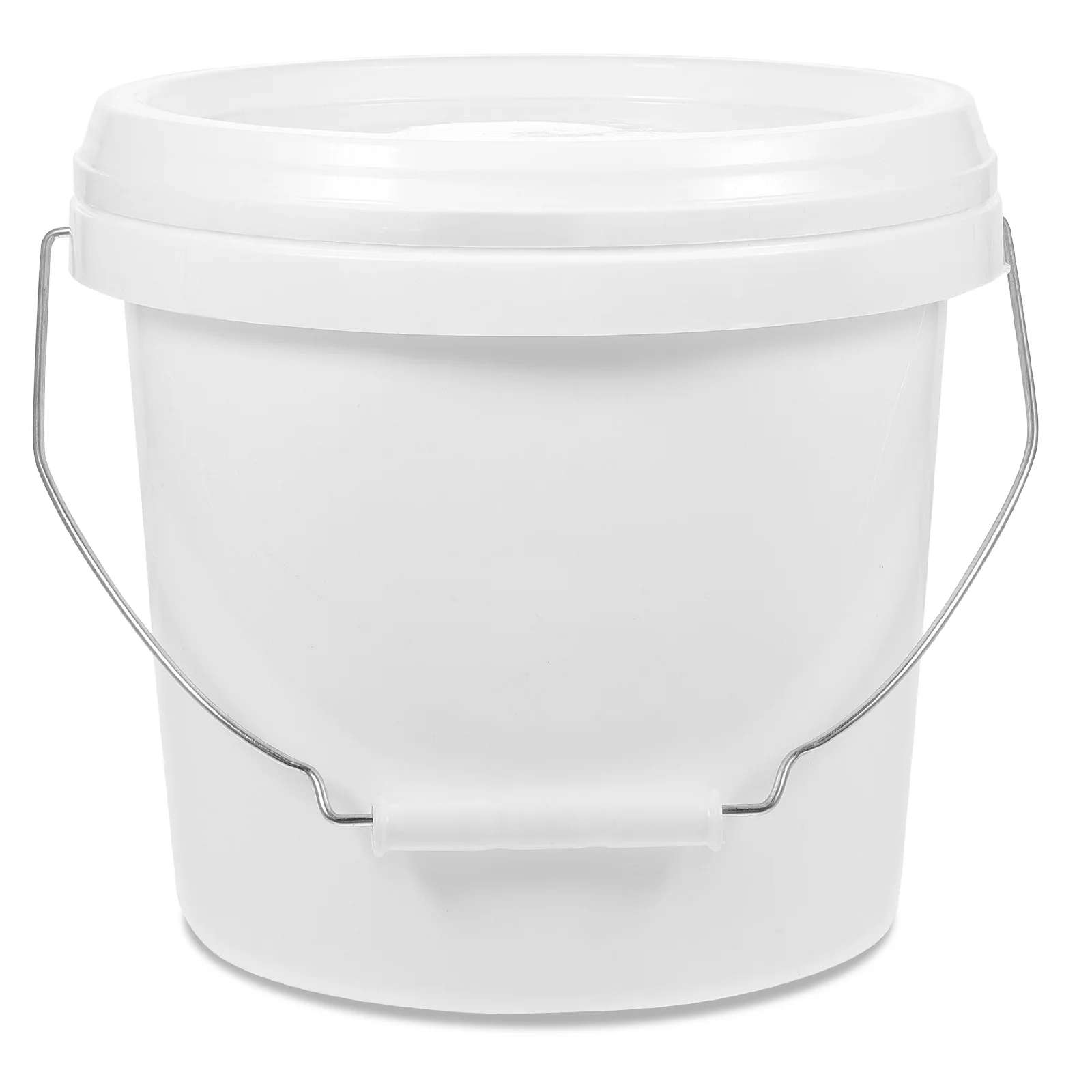 Collapsible Bathtub Buckets 5l with Lid Storage Container Paint White Empty 1 Gallon Practical