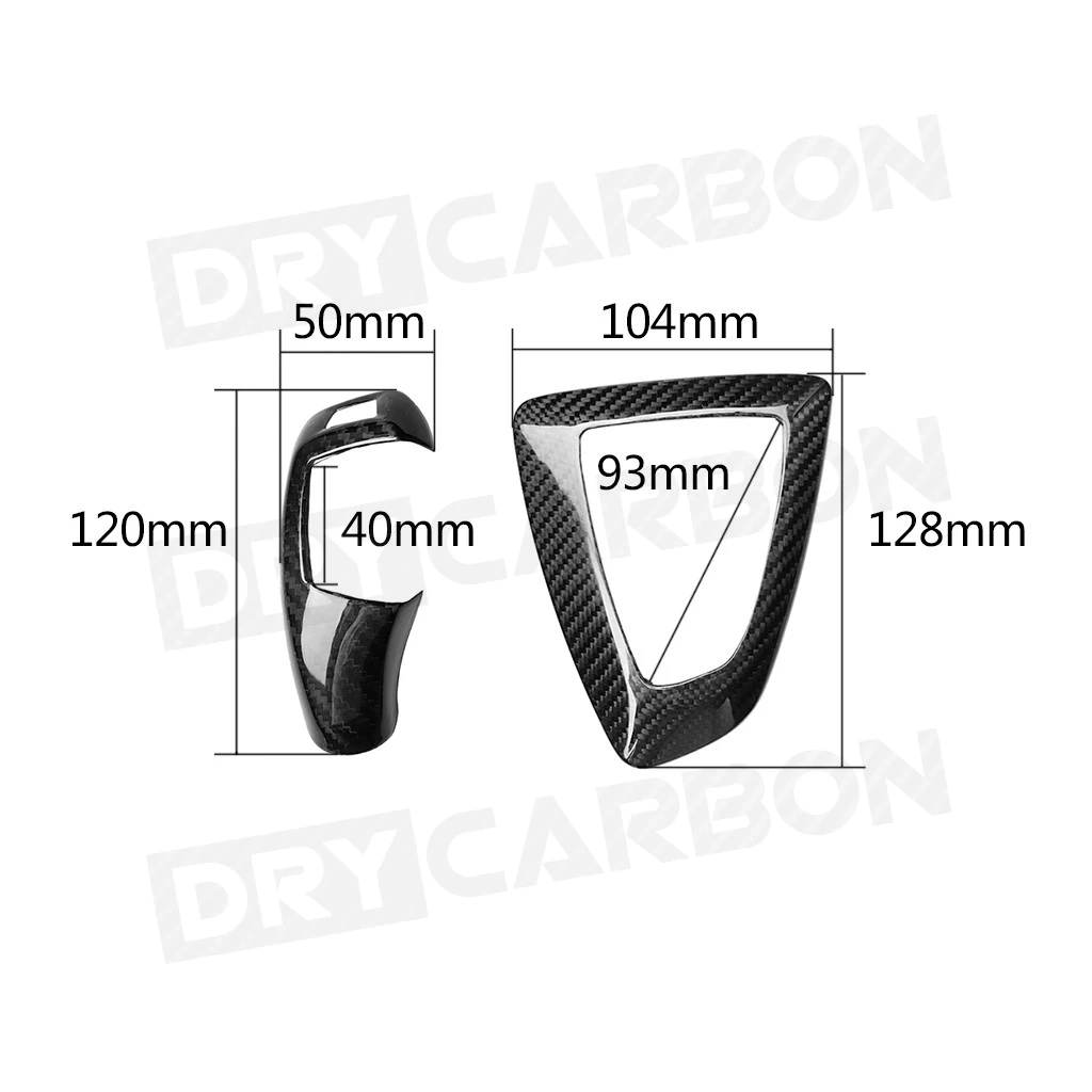 Carbon Fiber Gear Shift Knob Cover Multimedia Button Panel for BMW 1 2 3 4 Series F20 F30 F32 F33 F36 X3 X5 12-17 LHD/RHD