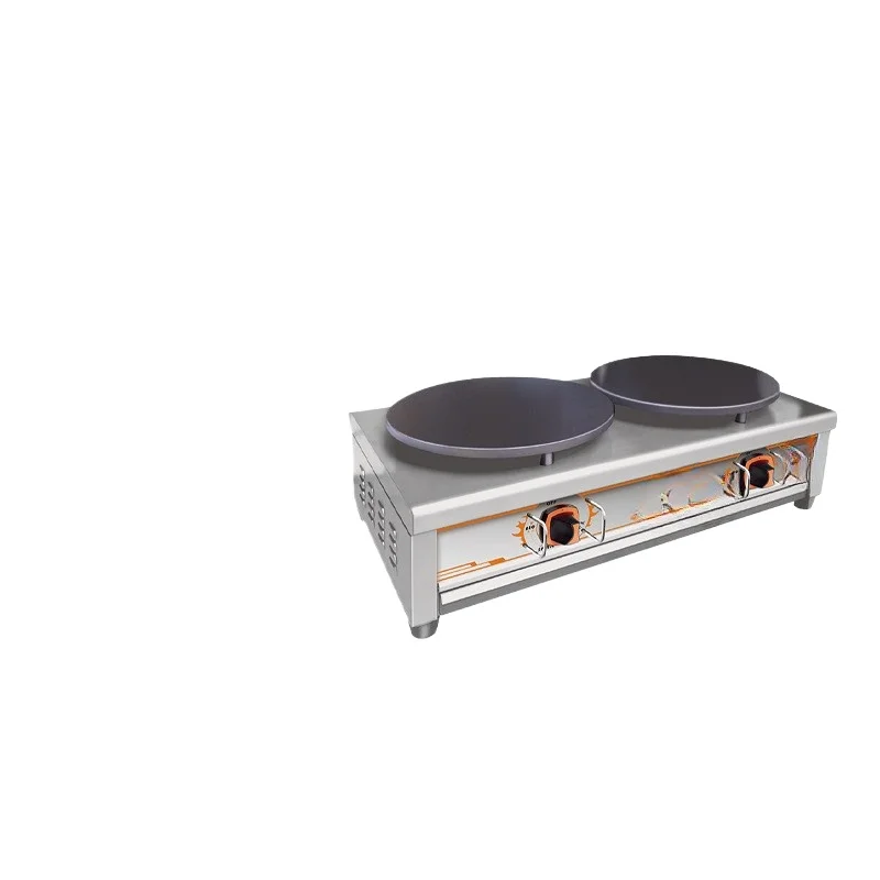 Double Head Gas Banji Stove Whole Grain Pancake Fruit Machine Crepe Machine Lasagna Machine