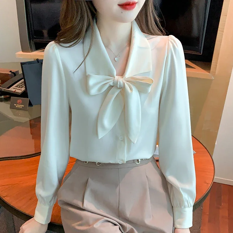 

Long Sleeve Chiffon Blouse Shirt Women Tops Blusas Mujer De Moda 2024 Blouse Women Blouses Camisas De Mujer Blusa Feminina F775