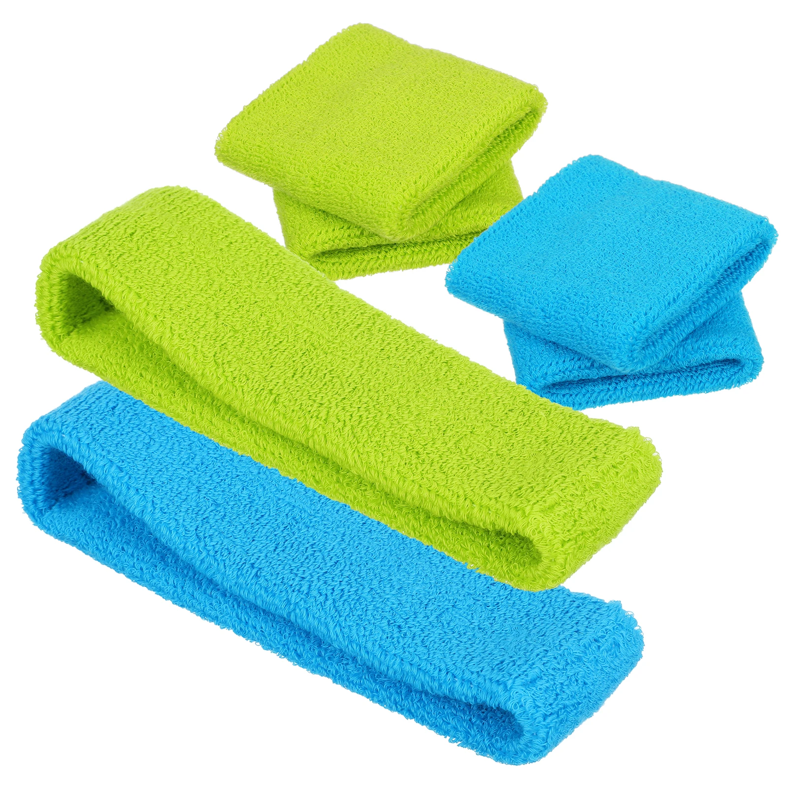 

2 set Headband Wristband Set Sweat Absorbing Fitness Band For Running Basketball Gym Workout Sports Accessories