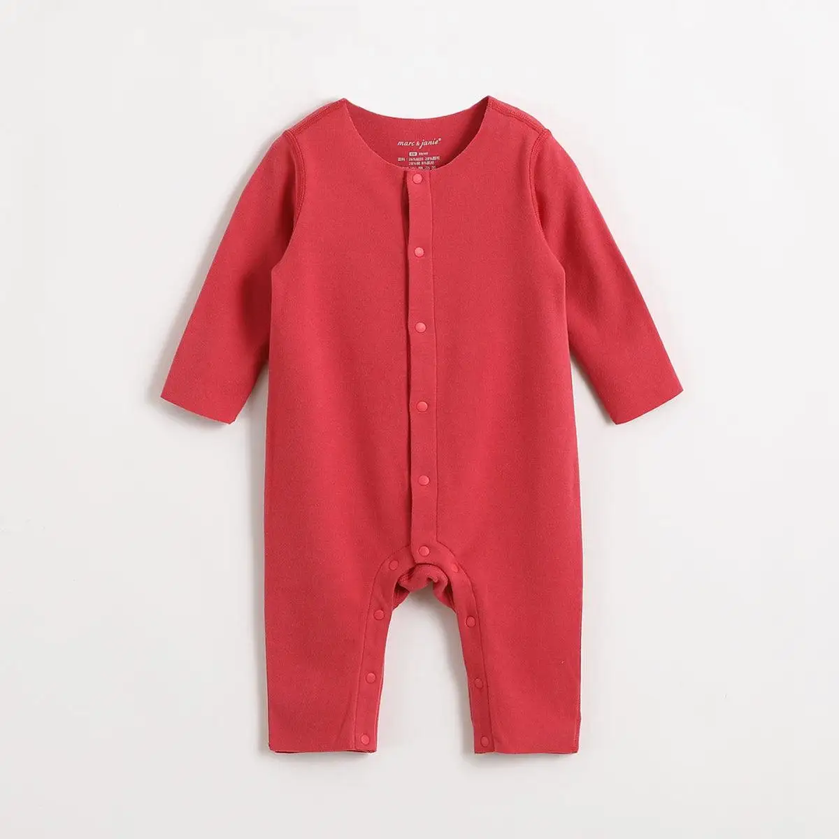 MARC&JANIE Baby Boy Girls Winter Thermal Underwear Fleece Lined Bodysuit Toddler Thermal Rompers 210892