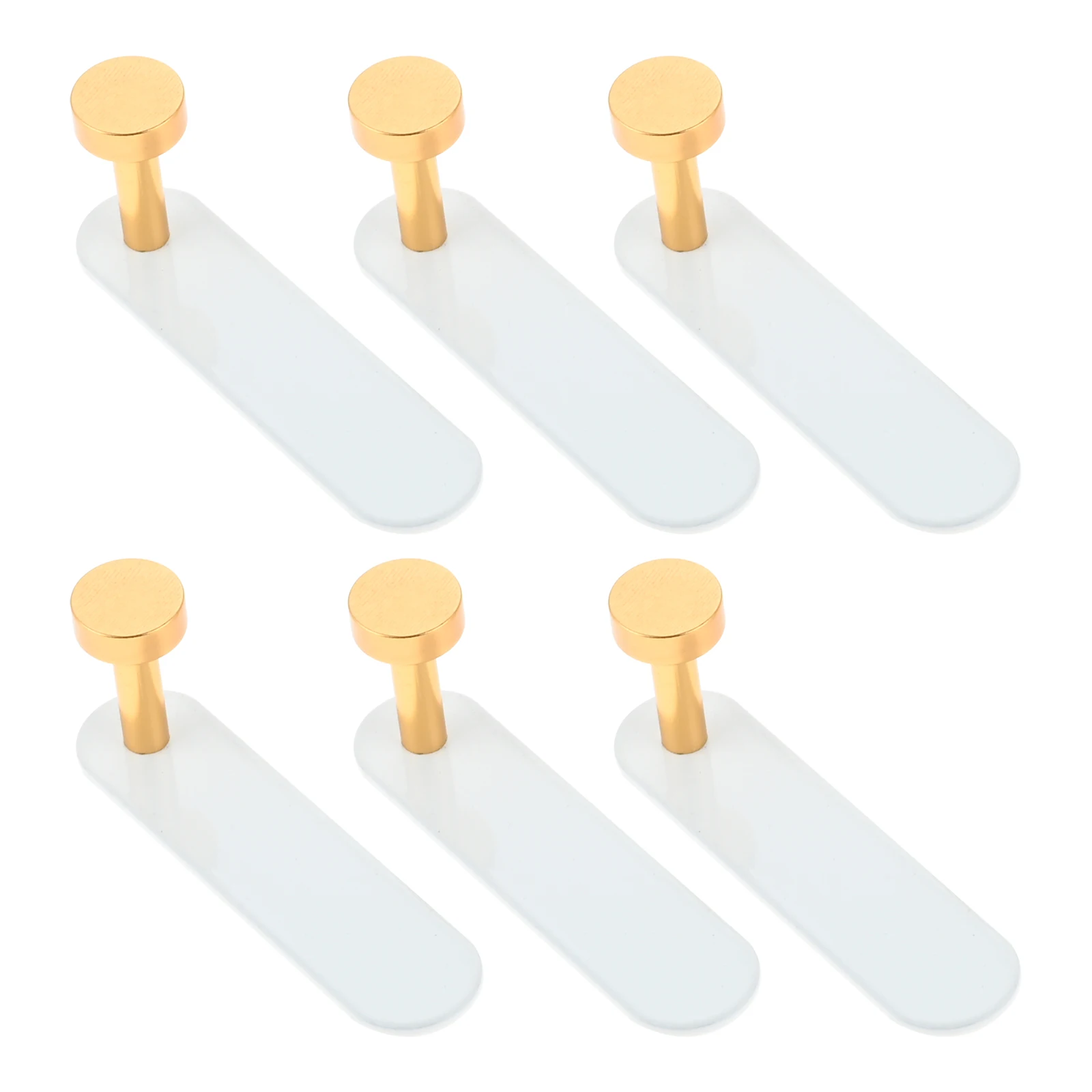 Juego de ganchos de aluminio para colgar en la pared, 9x2,3x3,4 cm, impermeables, a prueba de óxido, decoración para baño, sala de estar y cocina, 6 unidades