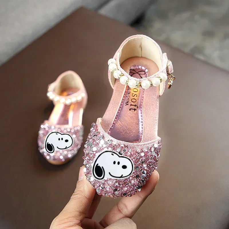 

Snoopy Sandals children's casual shoes performance shoes pearl dance spring and summer new girls' Princess shoes