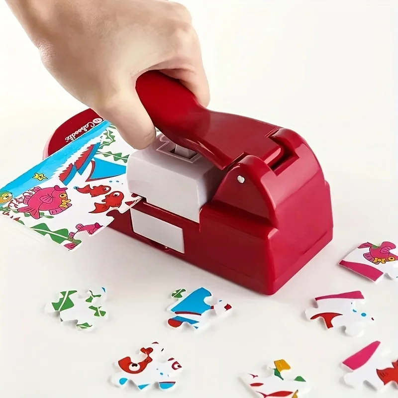 Imagem -05 - Red Puzzle Maker com Espuma Adesiva Mini Puzzle Tool Artesanato Making Scrapbook 1pc 10 Pcs