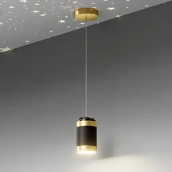 Modern LED Star Projection Pendant Lamps Gypsophila Lighting Living Room Bedroom Indoor Ceiling Light Home Decor Lustre Fixtures