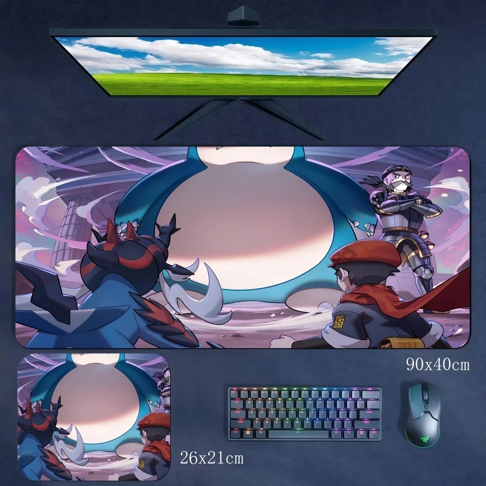 Large Size Computer Keyboard Pad Table Mat High Definition Multi-size Pokémon Pasyduck Non-slip Dirt Resistant Rubber Mouse Pad