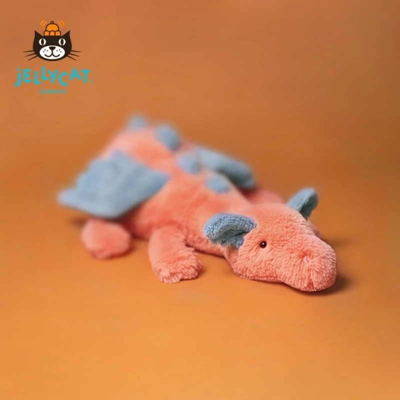 

100% Genuine Jellycat Persimmon Dragon 66cm Soft Plush Doll - Fluffy Cuddly Toy New With Tag For Gift/Collection