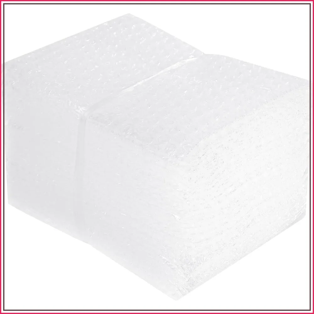 

50PCS 6x8in Double Walled Bubble Pouches, Clear Cushioning Bags for Packing & Shipping