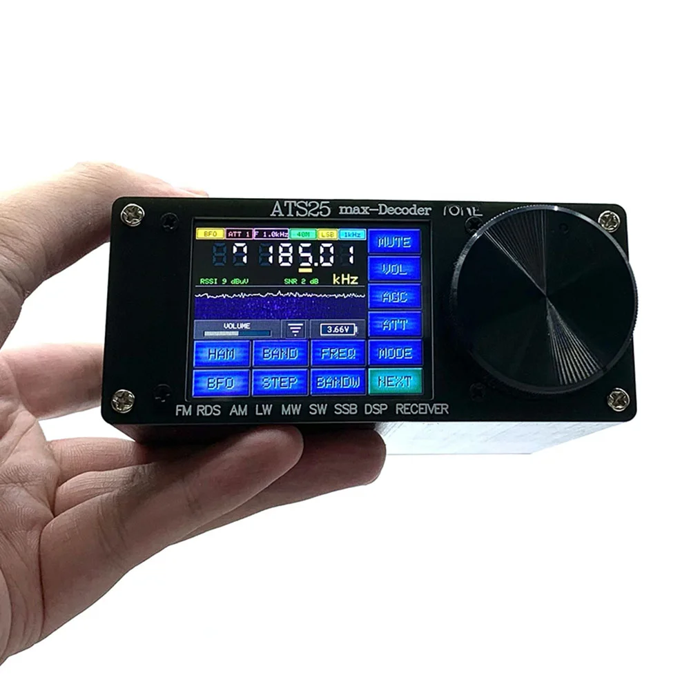 All Band Signal Pick Up Unit 25Max SI4732 Digital Signal Processing FM LW Medium Wave SW SSB 2.4 Inch Portable Testing Gear