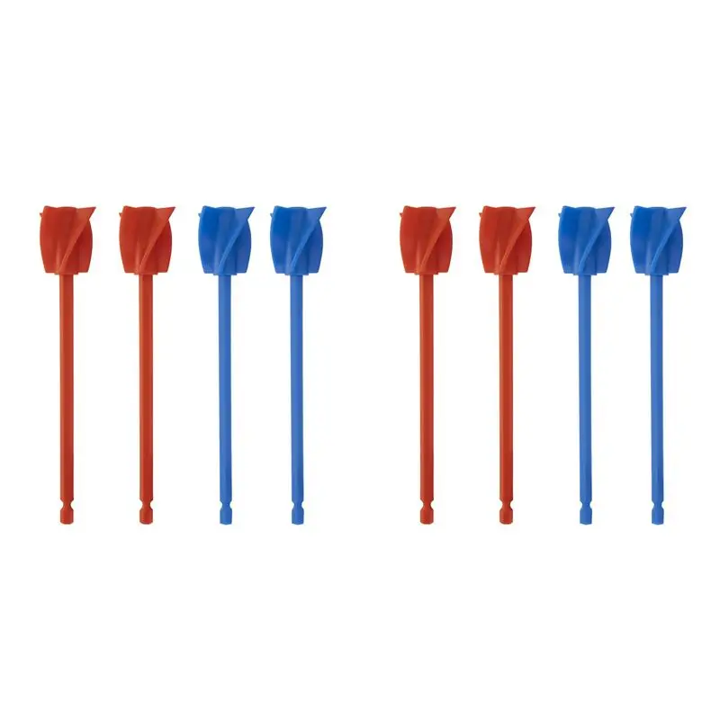 A98E-8Pcs Resin Mixer Paddles, Epoxy Mixer Attachment For Powerful Mixing, Reusable Paint Mixer, Paint Stirrer Attachment