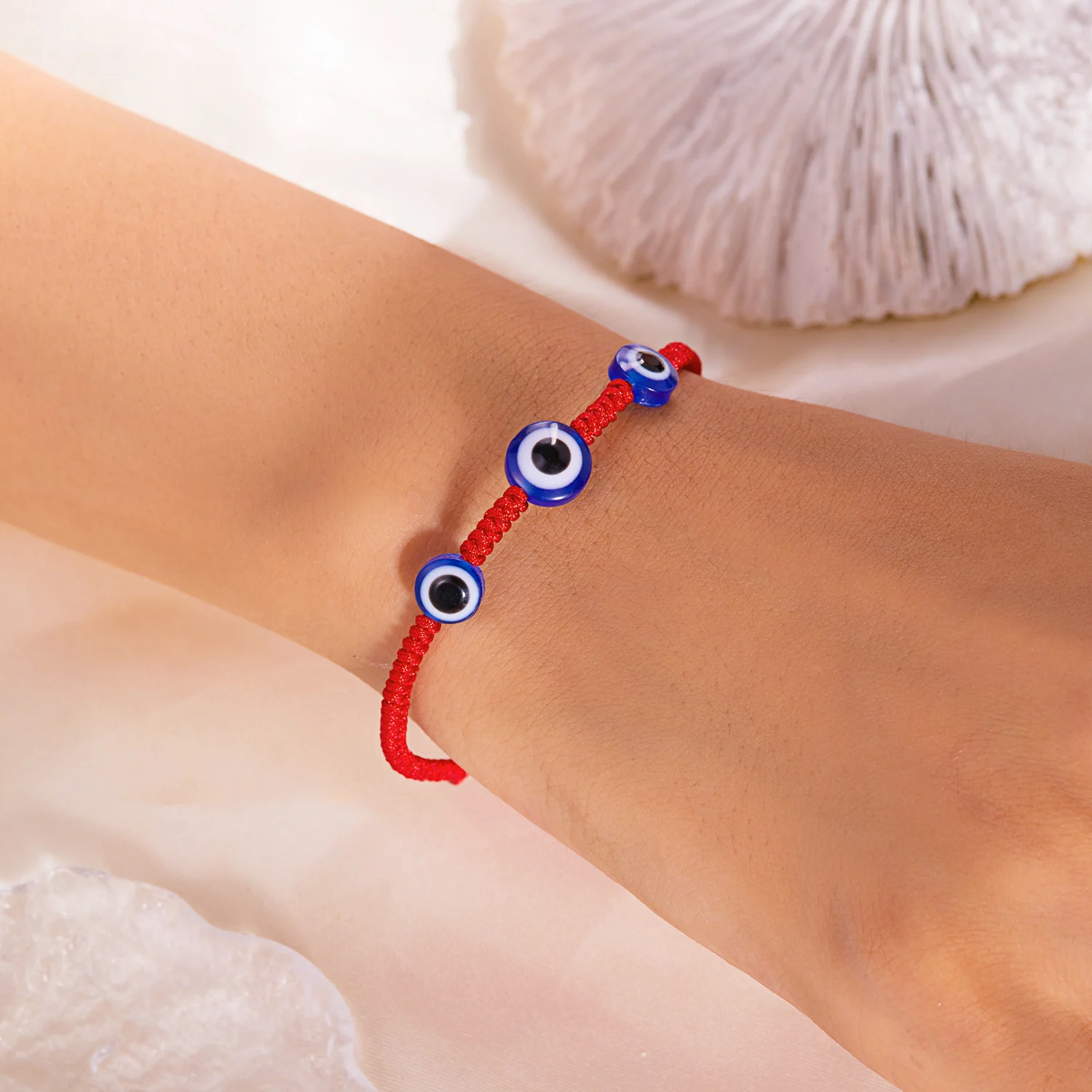 Neues Design 10 Stil Glück rotes Seil blau bösen Blick Armbänder für Frauen handgemachte geflochtene Paar Armbänder Amulett Freundschaft Schmuck – Detail 26