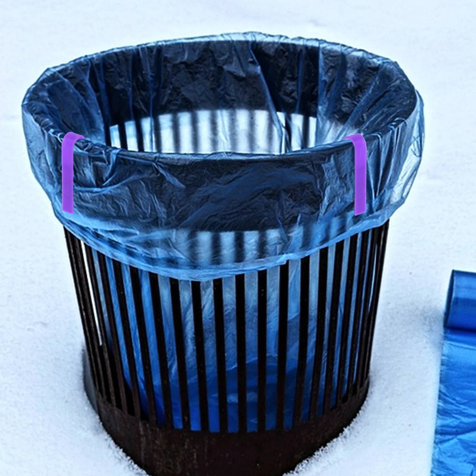 

10 Pcs Garbage Clip Sorting Clips Anti-slip Bin Edge Clamp Plastic Fixing Reusable Trash