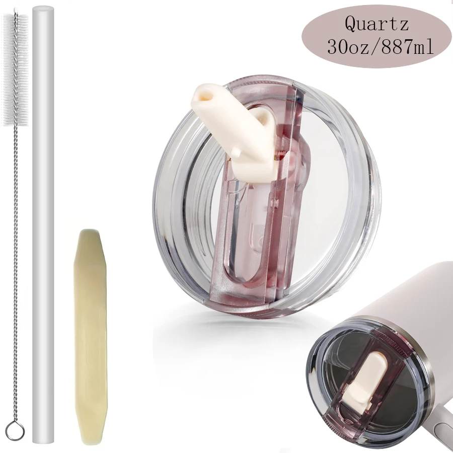 30oz Flip Straw Lid for Stanley 2.0 Tumbler Leak Proof Lid Replacement No Spill Cover for Stanley Cup Accessories